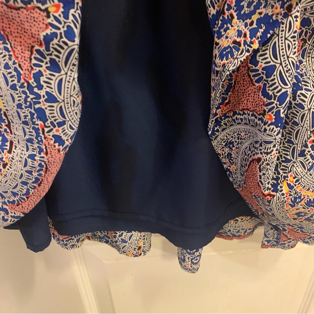 J. Crew Women's Petite 00P Silk Paisley Mini Dress - Picture 12 of 15